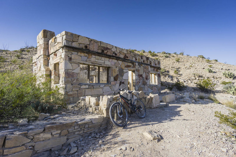 Take a peek through the ruins of a building near the Hot Springs.