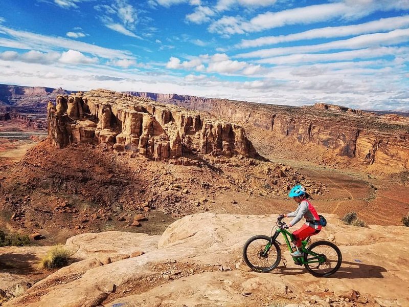 The start of Upper Captain Ahab climbs with this stunning view.