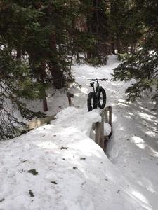 Peace Bridge in February has 3+ feet of snow!