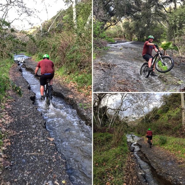2/18/17 - Riding after the heavy rains led to probably 50+ water crossings in 4 miles of climbing.