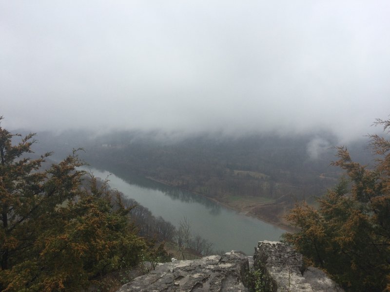 Enjoy this view from the bluffs along the White River Bluff Loop.