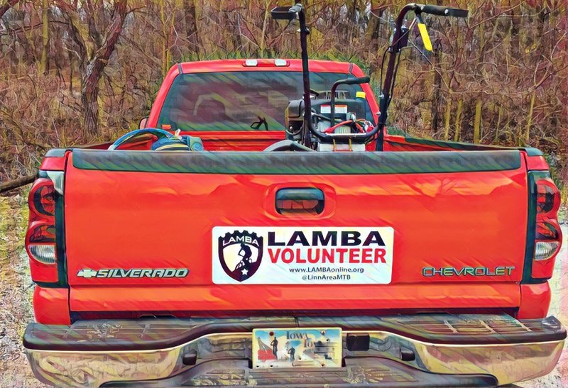 Kudos to these folks for bringing great trails to the area... Linn Area Mountain Bike Association (LAMBA).