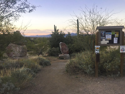 The Wild Burro trailhead is very well marked.