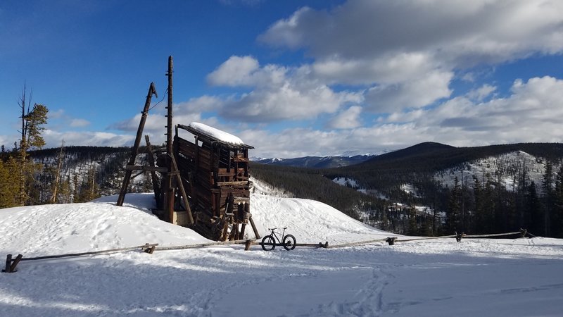 Take your fat bike up to Sally Barber Mine for a great ride, awesome views, and characteristic Rocky Mountain history.