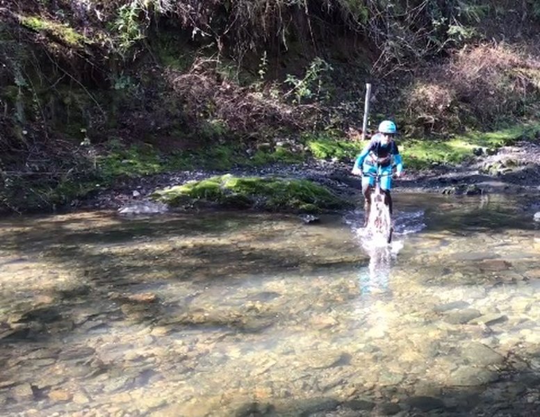 The Olmstead Trail tackles a fierce crossing of Knickerbocker Creek.