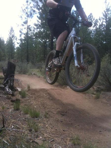 Marvin's Garden is home to great little rock jumps like this one.