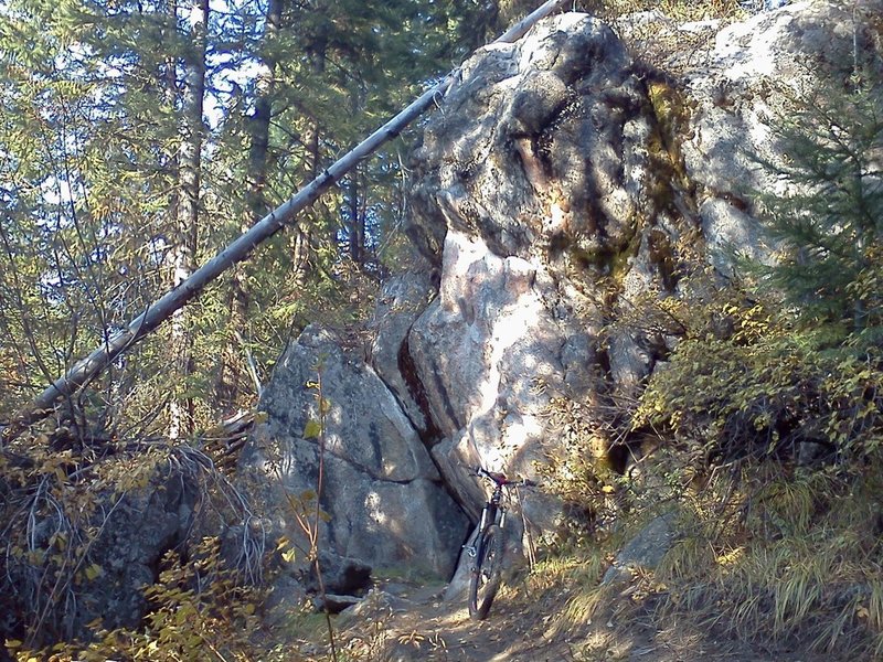 "The Rock" on Vandelay spices up the scenery.