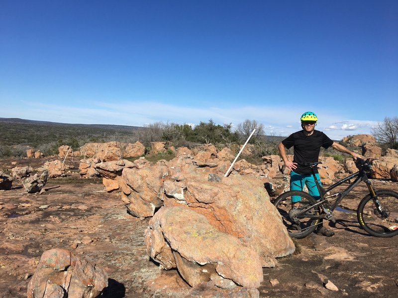 RPR Loop offers lots of rock and is marked by reflectors and poles.