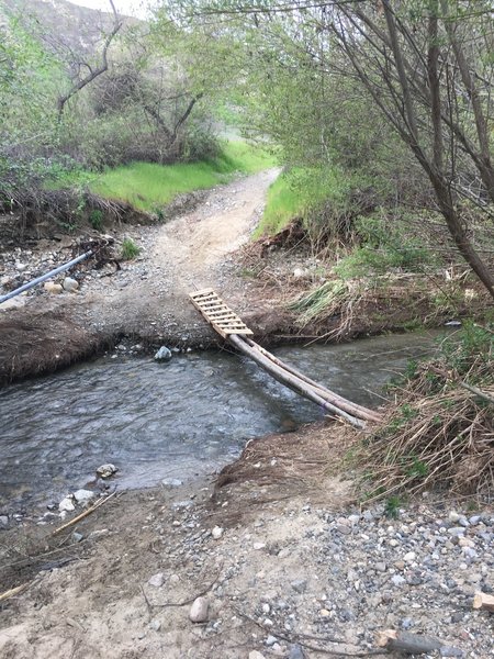 One of the river crossings on this route will demand your concentration if you're wearing clipless bike shoes.