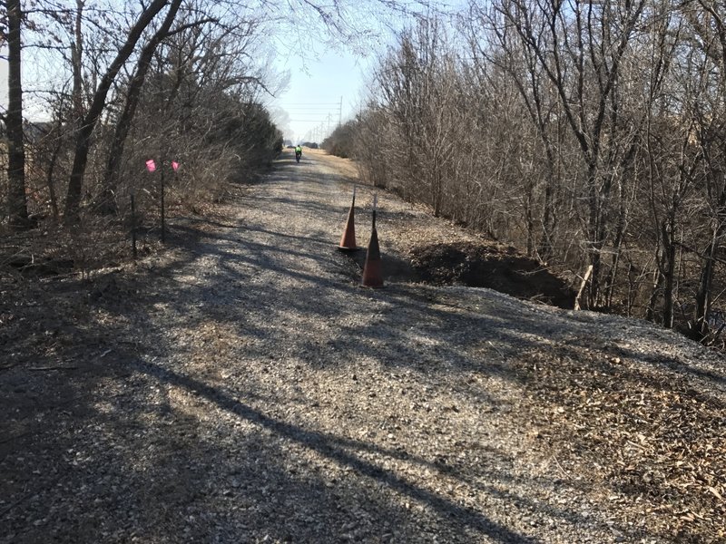 Be careful near the washed-out bridges along Red Bud Trail.