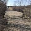 Use caution near the trail's wash outs.