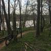 The Brazos River flows next to the singletrack New Territory Trail.