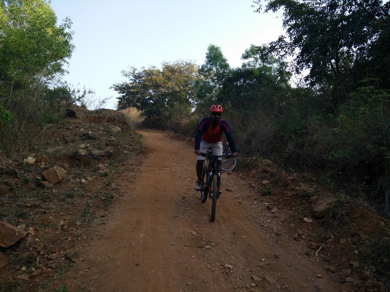 Enjoy a nice downward slope from Shanimahatma Temple Hill.