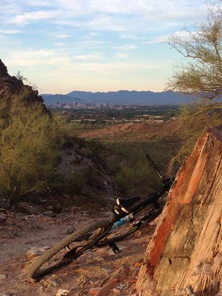 Trail mornings offer gorgeous views of the city, and even better riding.