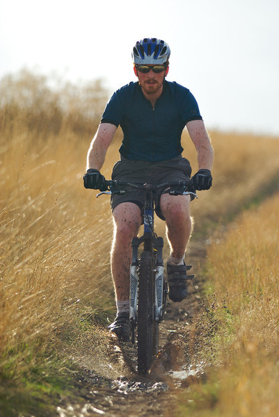 Get out and enjoy a fall ride on the Whitetail Trail at Bennington Lake.