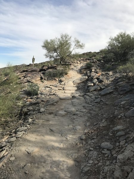 You'll have to navigate rock staircases along the Mormon Trail.