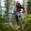 A racer rolls into the top of Pro Line during the NW Cup at Mt. Hood Skibowl.