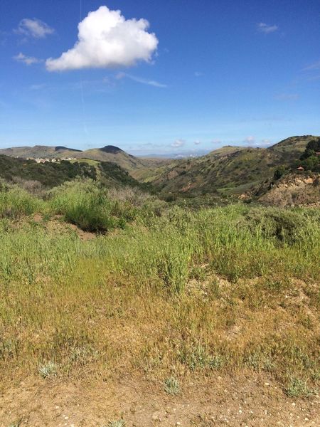 Relish in the clear view of the Santa Rosa Valley just before a sweet downhill.