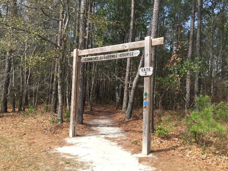 This is the second of the main gates. If you park at the fire station, this gate is the closer of the two. Both face the main road on this side of the trail.