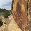 Petroglyphs at the trail intersection - make sure to be respectful!