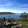 Hensley Lake offers beautiful company to anyone riding Buckridge at Lake Hensley.