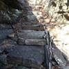 The Stairway to Heaven makes a fun technical challenge along the Scrappy Mountain Loop.