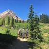 Engineer Mountain Trail leads riders right past its namesake.