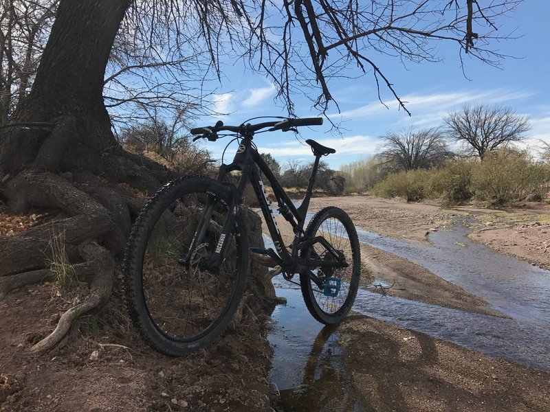 This is the first of several shallow creek crossings encountered along this ride.