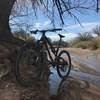 This is the first of several shallow creek crossings encountered along this ride.