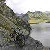 The trail around Lago Gabiet is a bit technical in places, especially along the western edge, but the views are great.