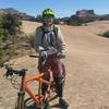 Checking out the slickrock riding on Navajo Rocks is always more fun on a tandem!