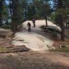 One of several huge granite boulders on Little Scraggy.