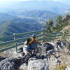 Anibal decides to tackle the rough and rugged boulders from the viewpoint, unlike most everyone else who just snaps a photo.