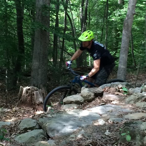 A rider cruises along the "wall."