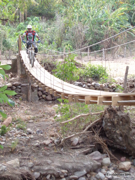 A nearby bridge at the end of the La Misteriosa trail.