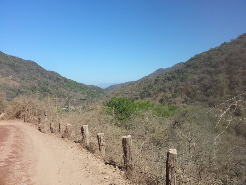 An early view out over the hills and ridges.