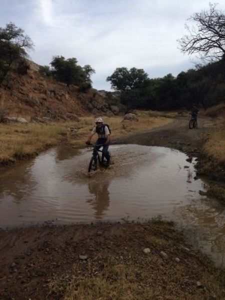 At the dam, near Ruby Road.