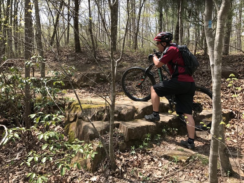 This is one of more challenging sections of the Blue-Black Perimeter Trail.