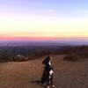 Facing south toward the great views of Santa Monica and the ocean at sunset.