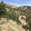 Riding high above Lefthand Canyon Drive.