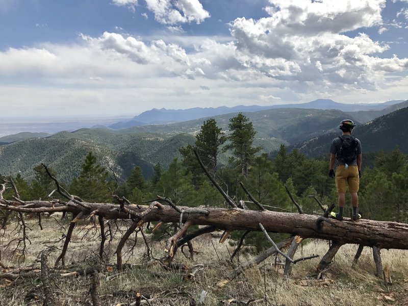 Take a break to take in the epic views of the Front Range - from the Indian Peaks, out to Denver.