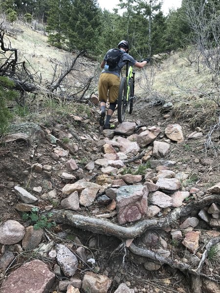 Sections of Cavanaugh's Trail require walking your bike due to a very steep and washed out trail.