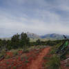 Facing the Ute Mountains back towards the parking lot on the way out from West Rock Creek.