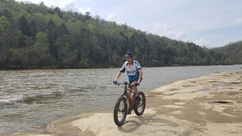 The rock along the river is very similar to riding Slickrock in Moab, UT