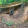 Traveling under the bridge and up through Horton's Hollar.