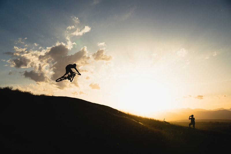 The Sunset Trails in Erie are aptly named... There are amazing sunset views of the Colorado Front Range out here