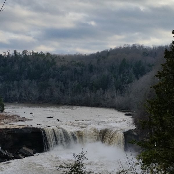 The view down onto Cumberland Falls.