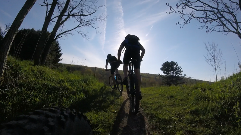 Up Skunk Ridge during the spring singletrack series 2016.