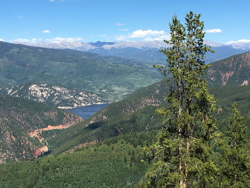 Looking north at Ruedi Reservoir.