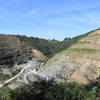 View of Lexington Quarry from the trail at about 1/4 way up.